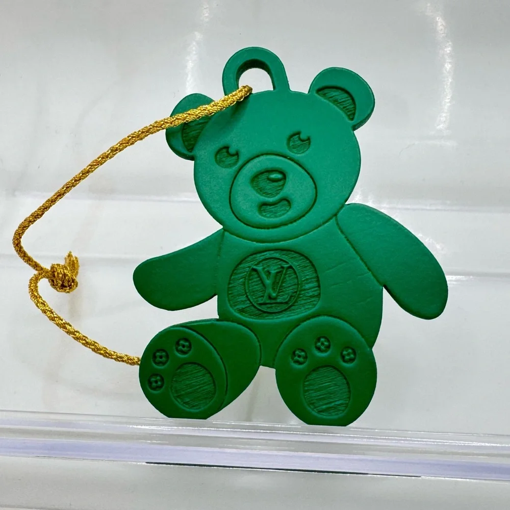 Louis Vuitton Teddy Bear Luxury Christmas Ornament - NWOT Limited Edition - Picture 1 of 2